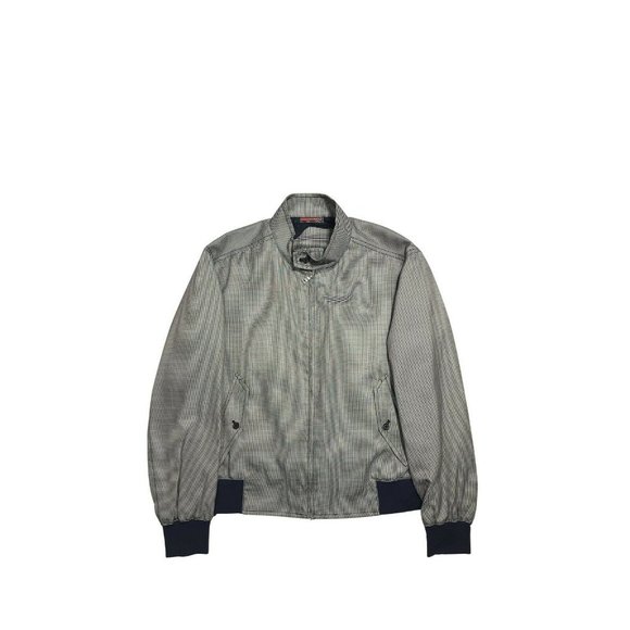 Prada Sport Y2K Herringbone Bomber Jacket - Grey - Picture 1 of 9